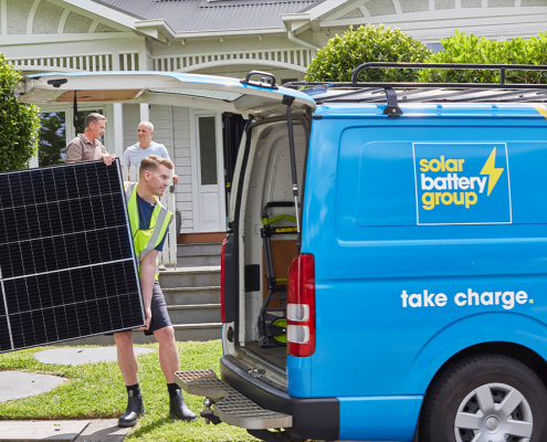Solar panel installation