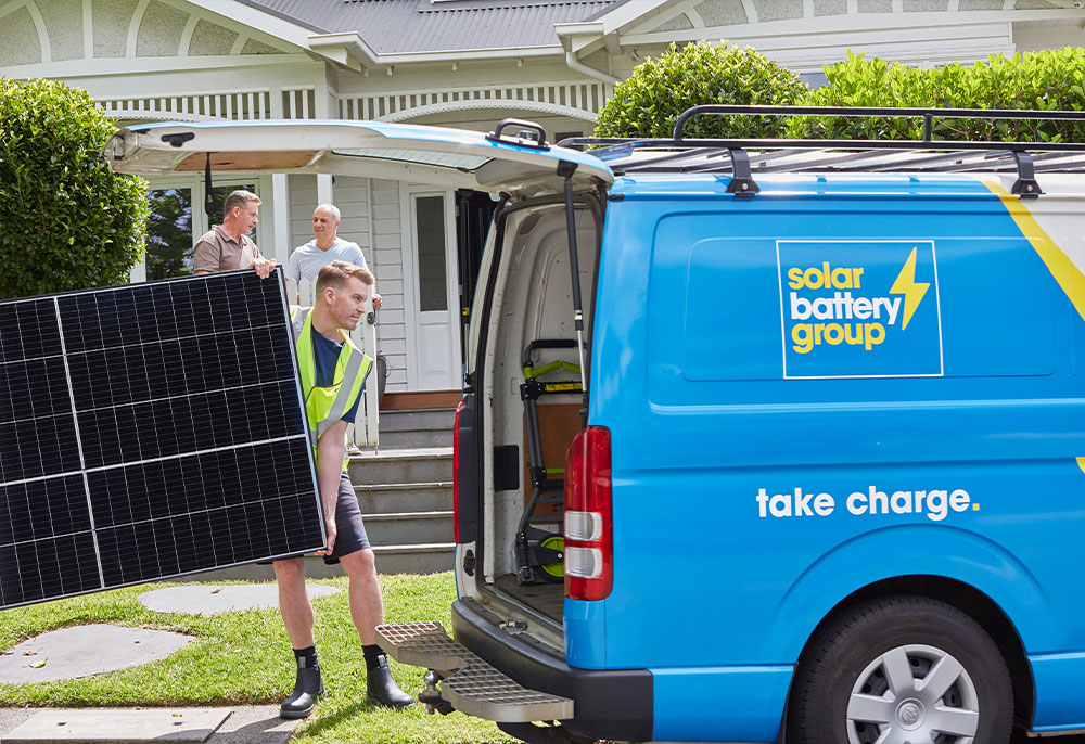 Solar panel installation