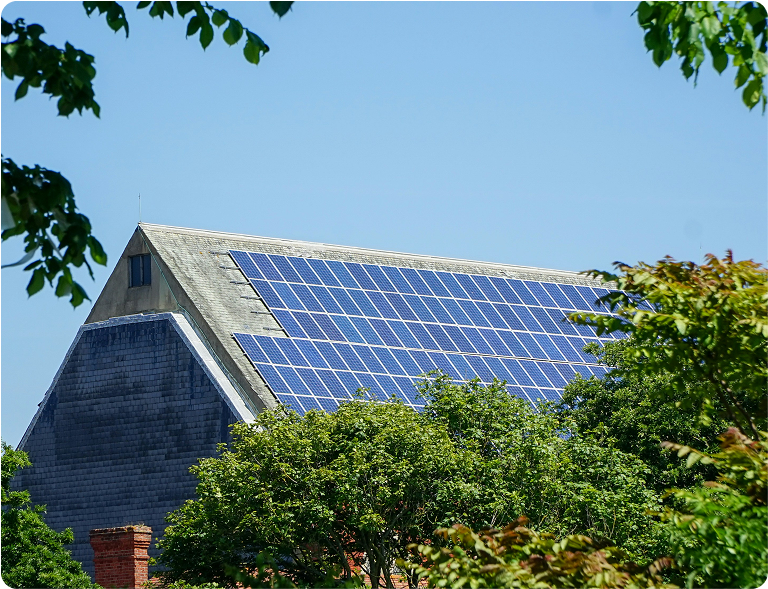 solar panels roof